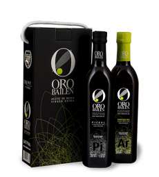 Extra virgin olive oil Oro Bailen.Estuche 2 botellas 750 ml.