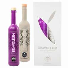 Olive oil BRAVOLEUM. ESTUCHE DOBLE DOS BOTELLAS DE 500ML