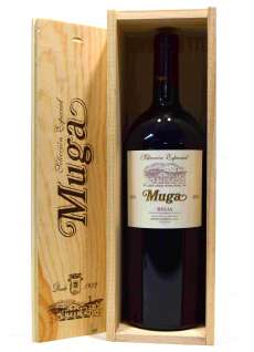 Red wine Muga  Magnum en caja de madera